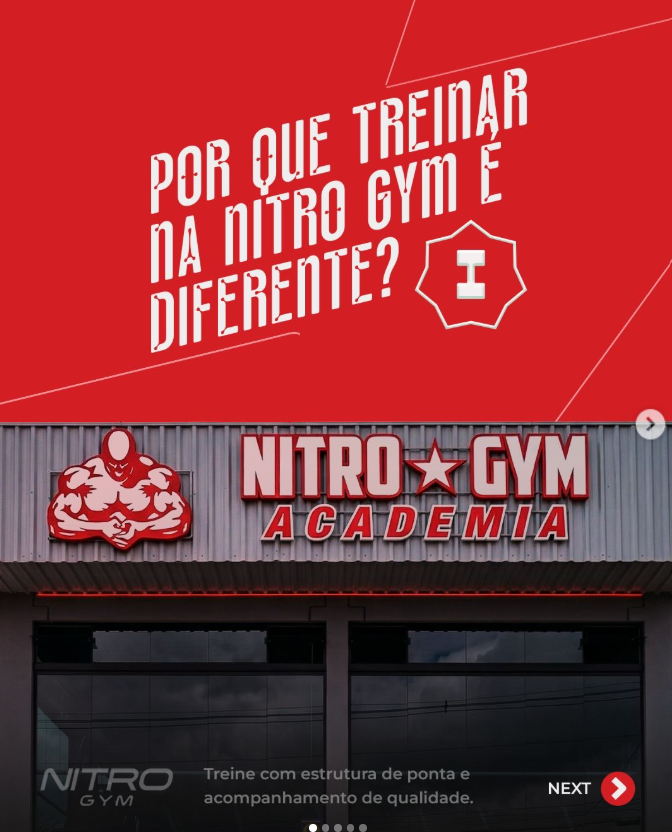 Fachada da academia
